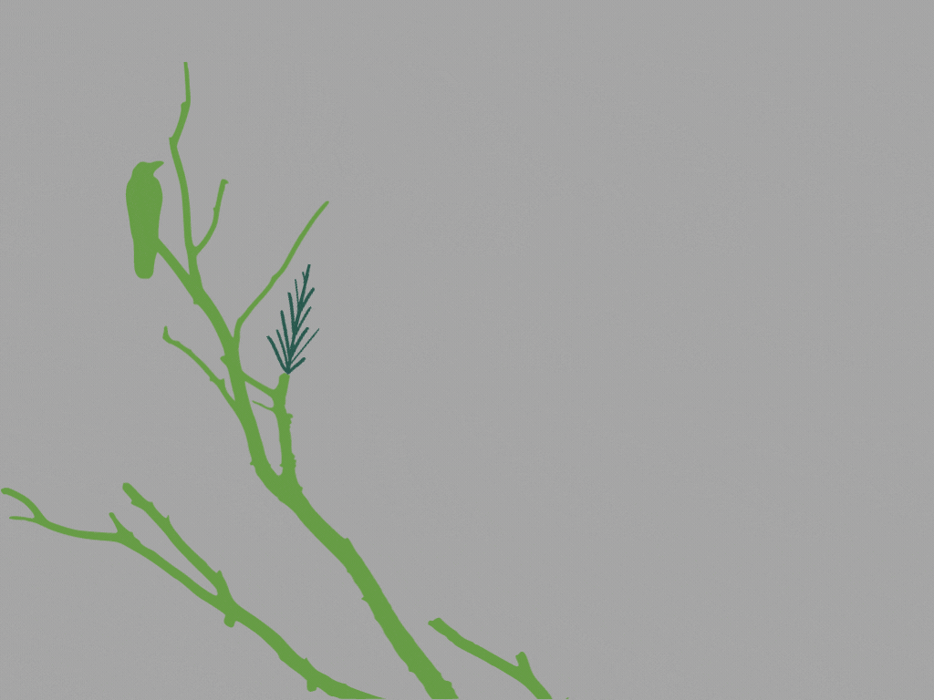 Logo Green Plants and Bird